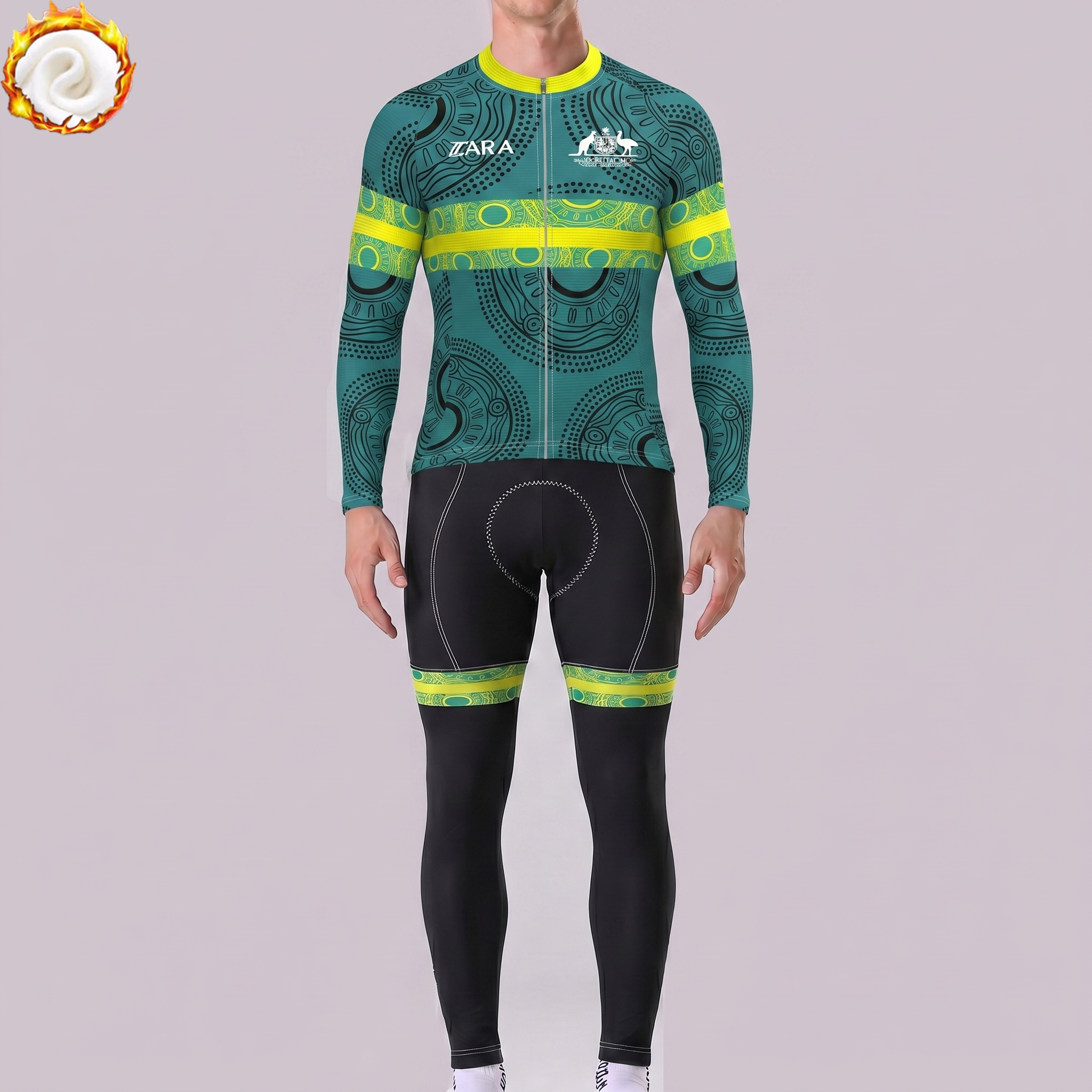 Australia DeSport Fleece Long Sleeves Cycling Kits