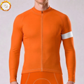 Macarons Orange Fleece Long Cycling Jersey