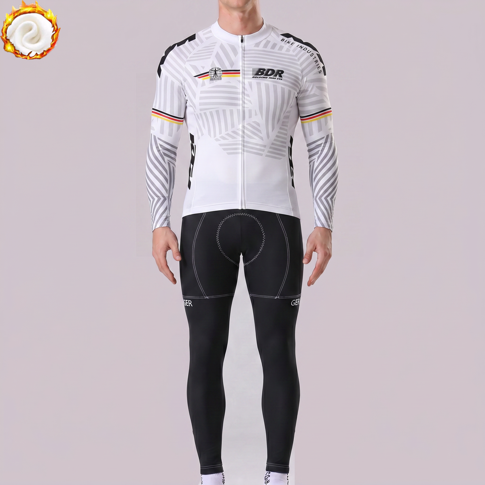 2023 Germany Fleece Long Sleeves Cycling Kits