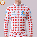 Tour de France Red dot Fleece Long Cycling Jersey