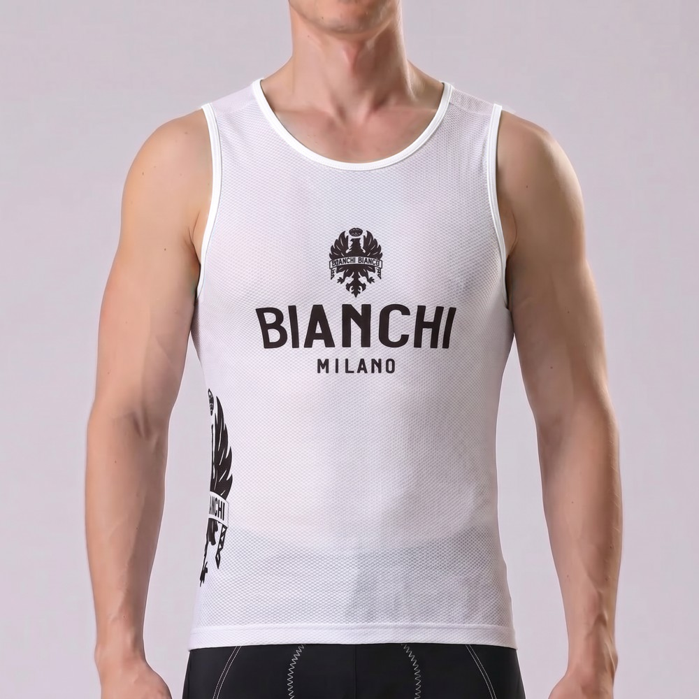 White Bianchi Cycling Vests