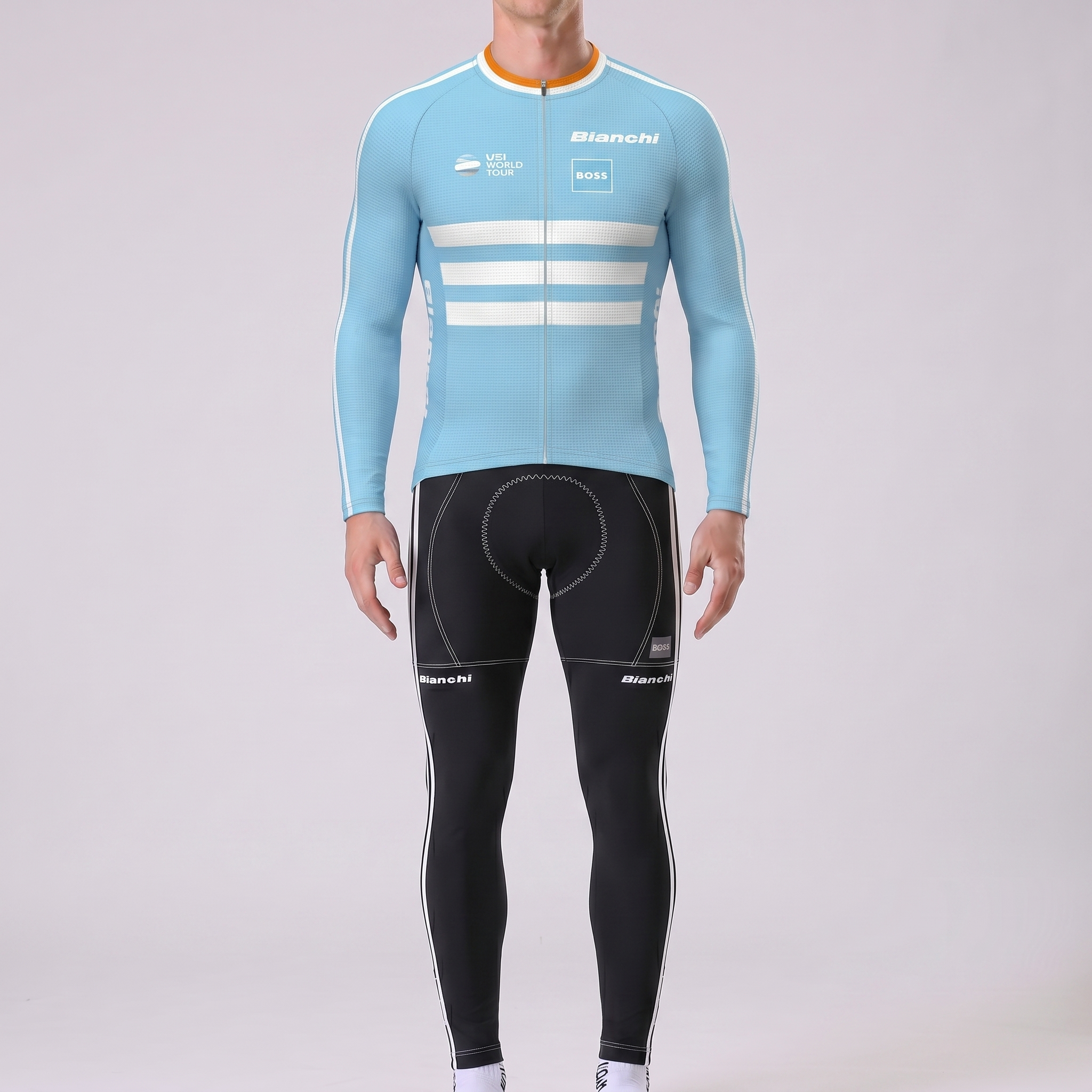 BOSS Bianchi Long Sleeves Cycling Kits