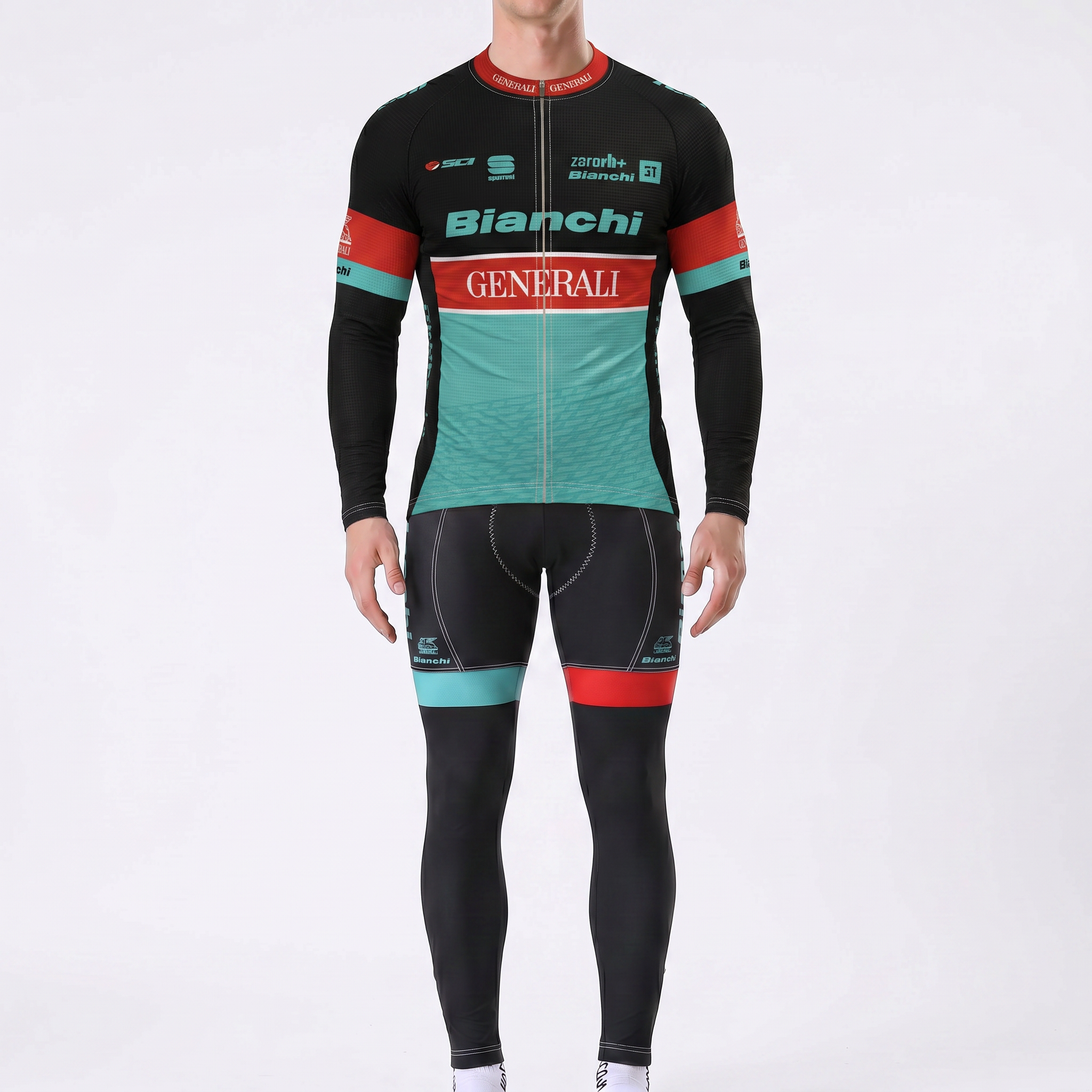Generali Bianchi Long Sleeves Cycling Kits