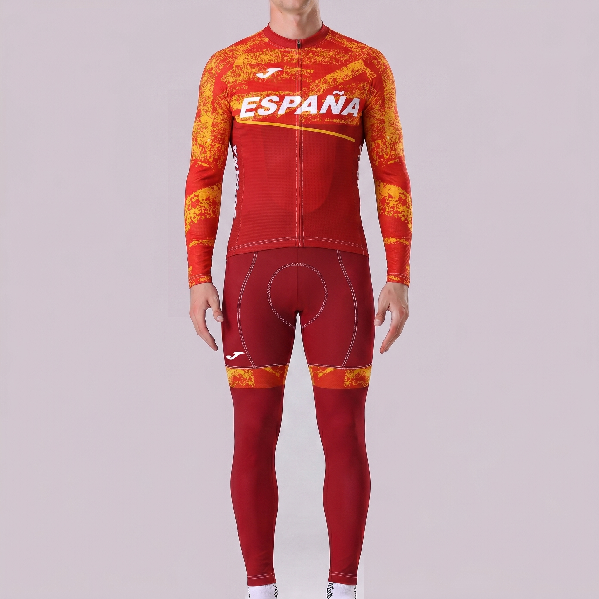 ESPANA Red Long Sleeves Cycling Kits