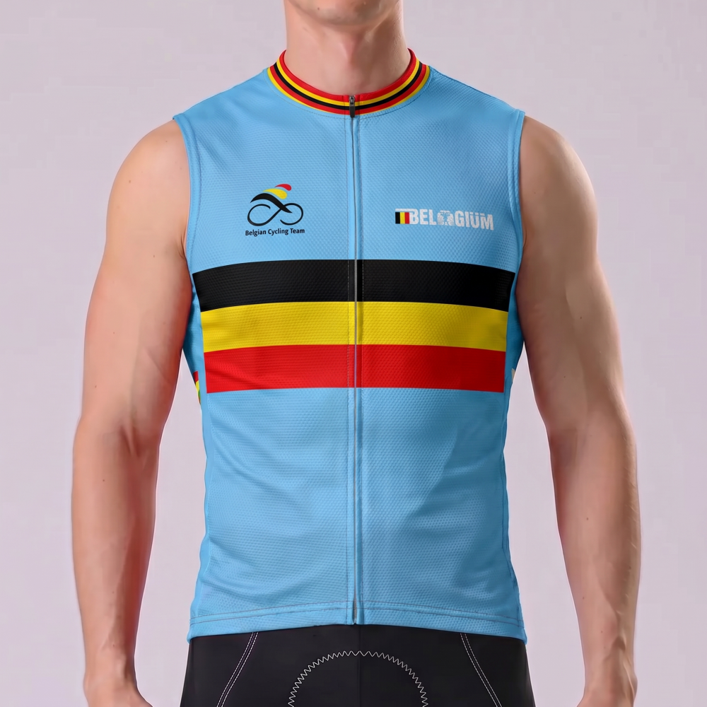 2016 Belgium Sleeveless Cycling Jersey