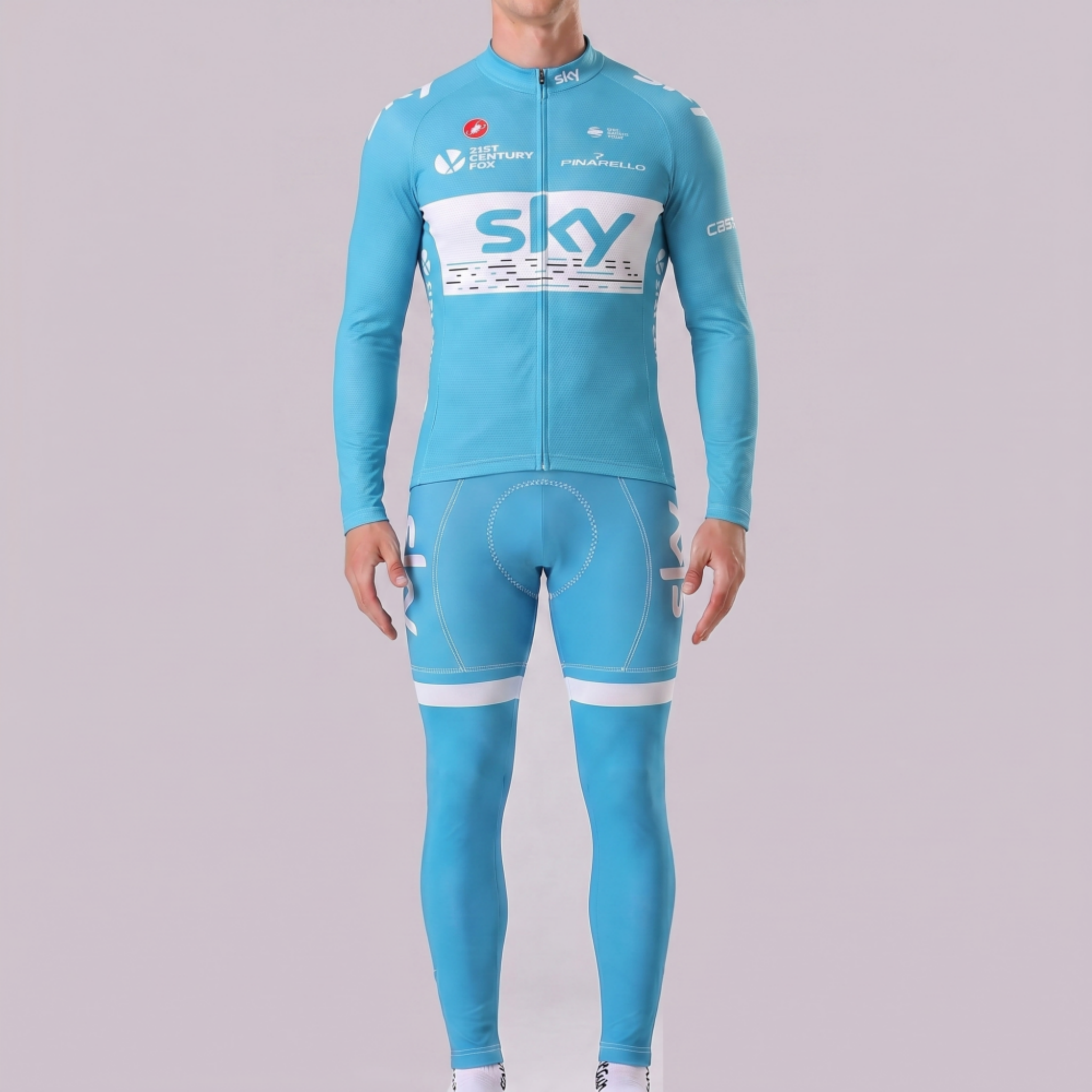2018 Sky Rapha Long Sleeves Cycling Kits