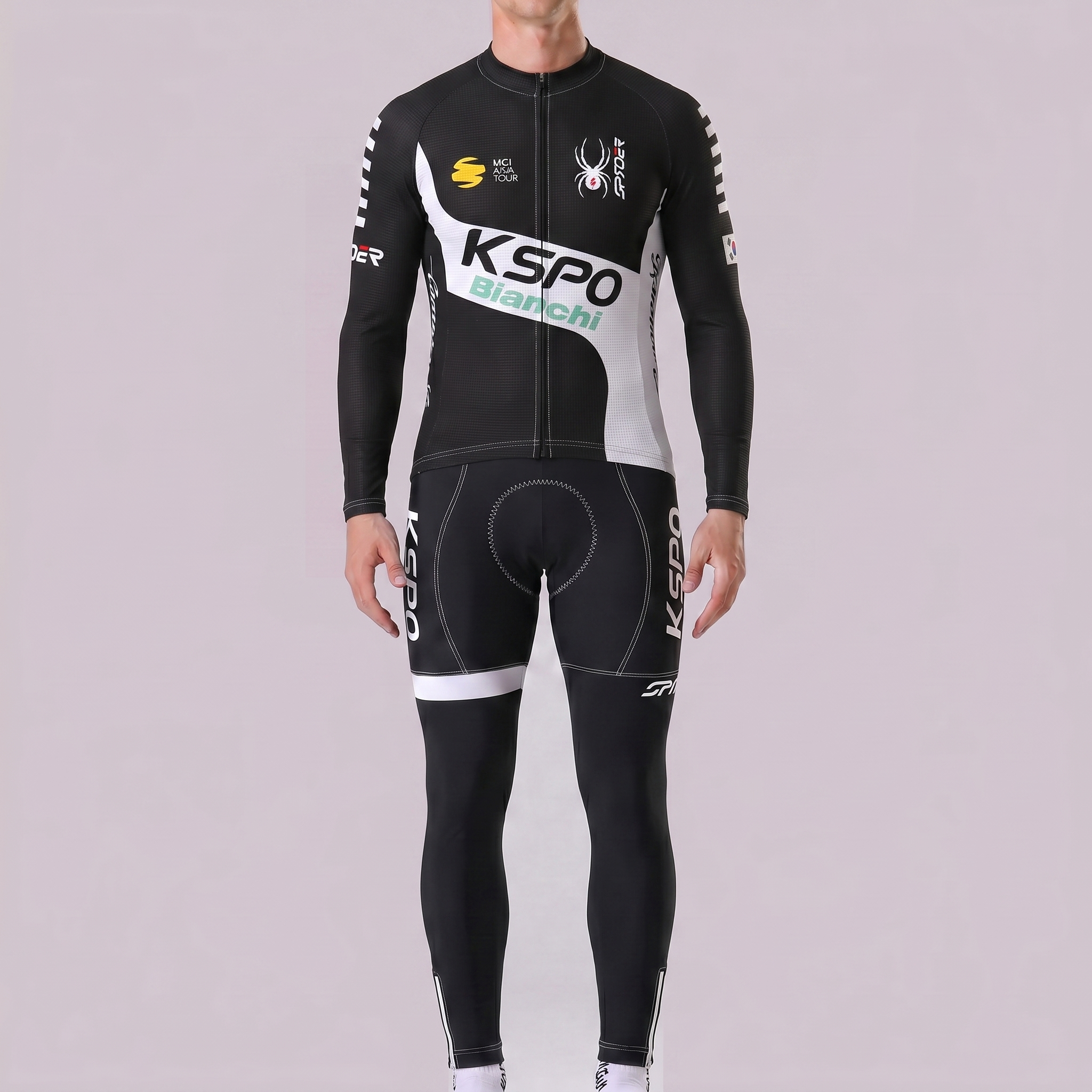KSPO Bianchi Long Sleeves Cycling Kits