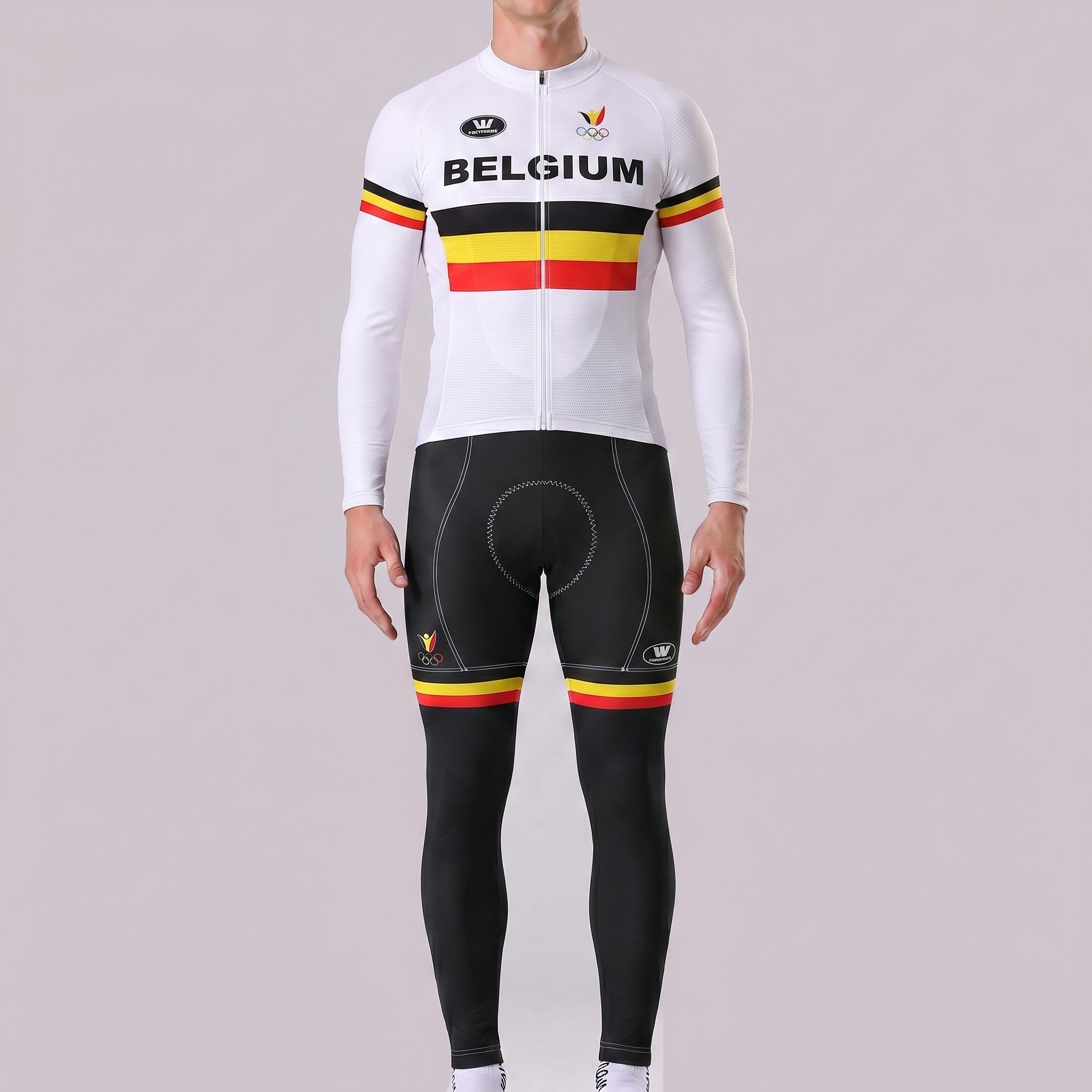 Belgium Galou Long Sleeves Cycling Kits