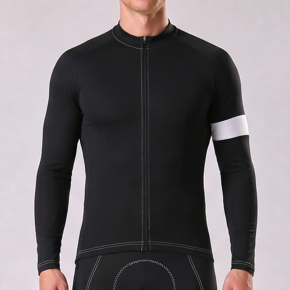 Black Long Sleeves Cycling Jersey
