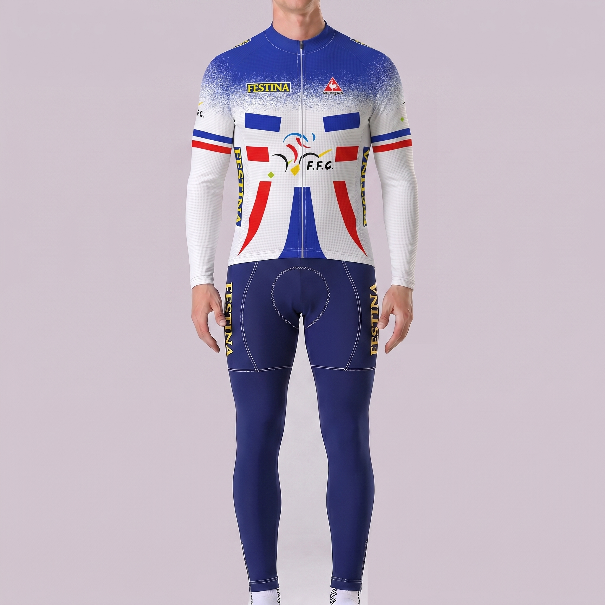 1994 France Long Sleeves Cycling Kits