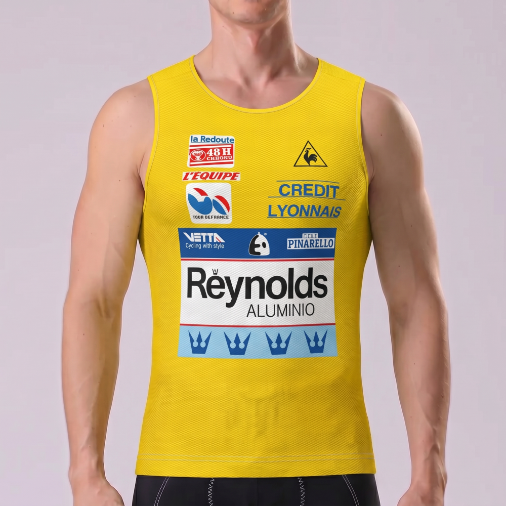 1988 Reynolds Yellow Cycling Vests