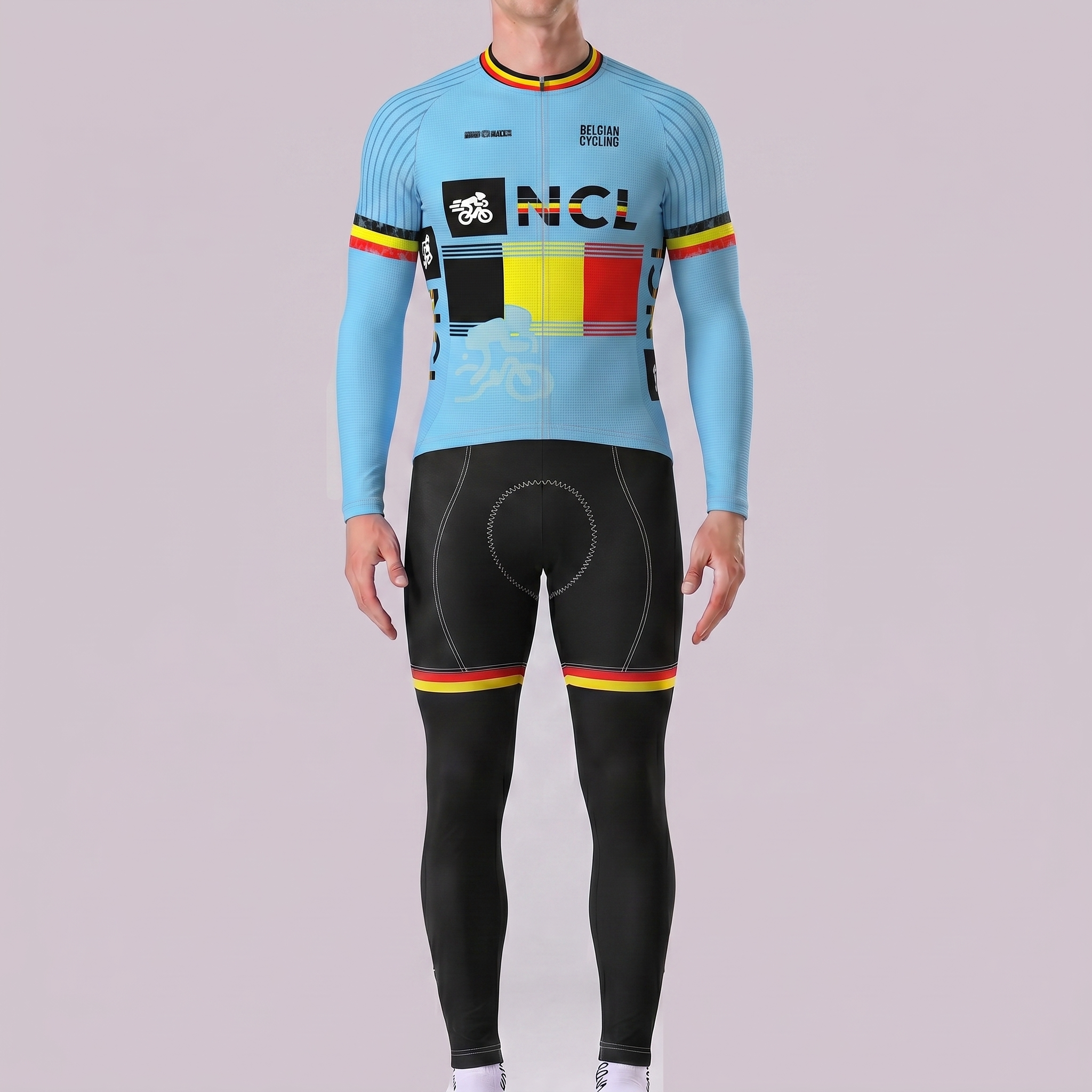 Belgium GillesVC Long Sleeves Cycling Kits