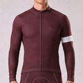 Dark Coffee Color  Long Sleeves Cycling Jersey