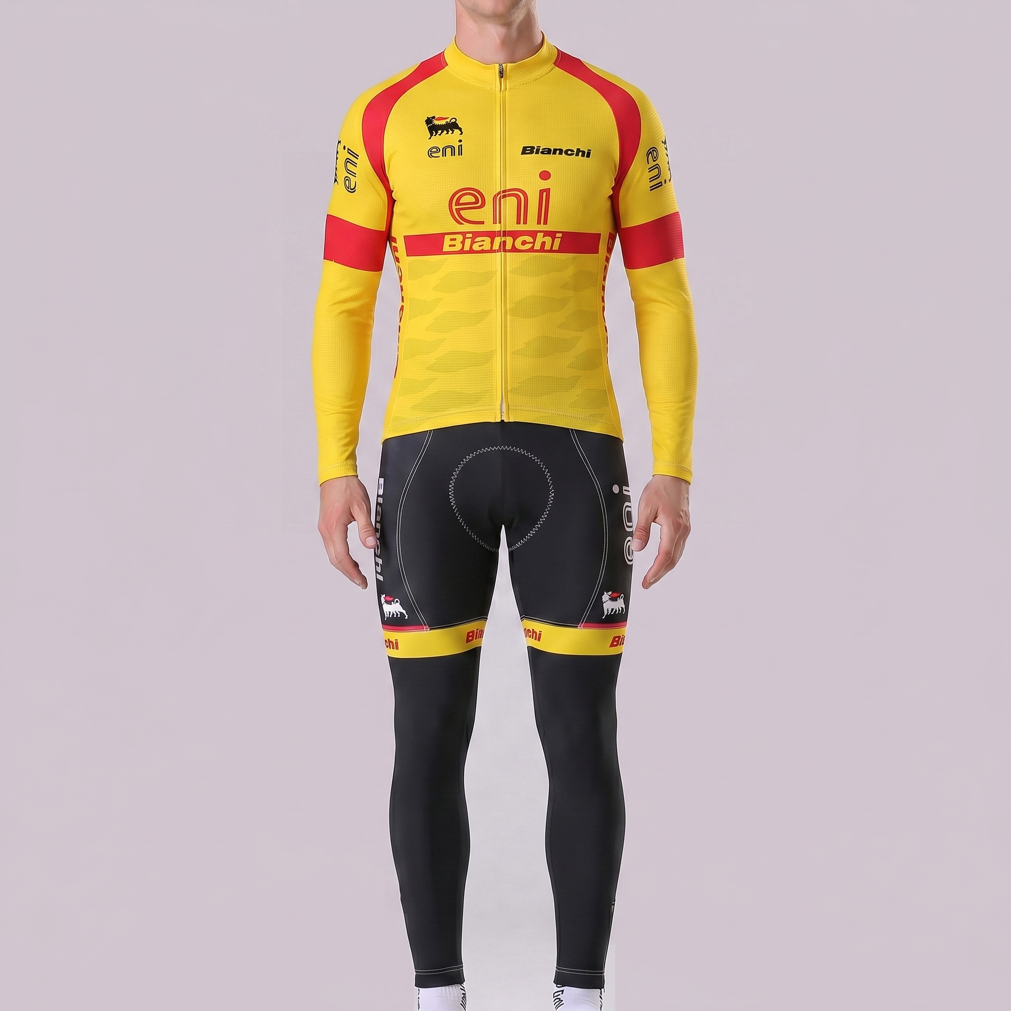 Eni Bianchi Long Sleeves Cycling Kits