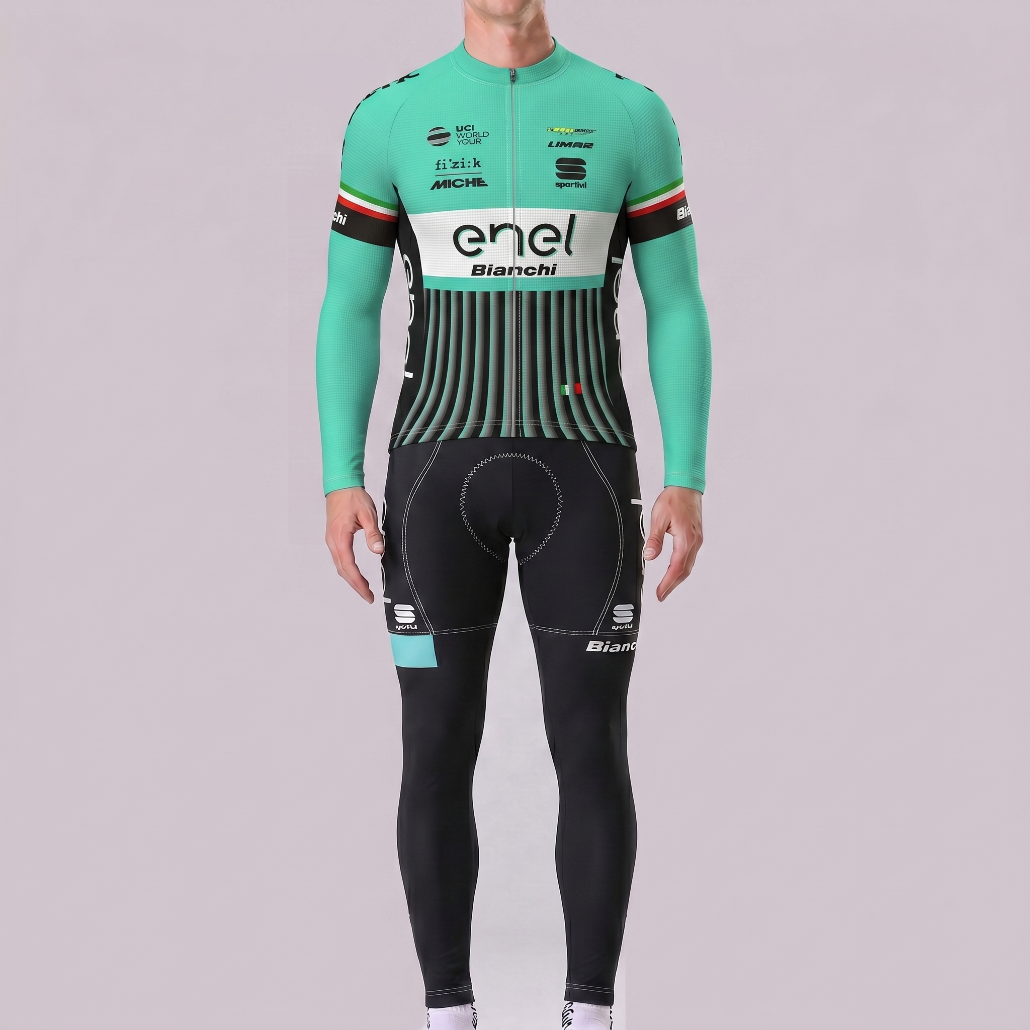 ENEL Bianchi Long Sleeves Cycling Kits