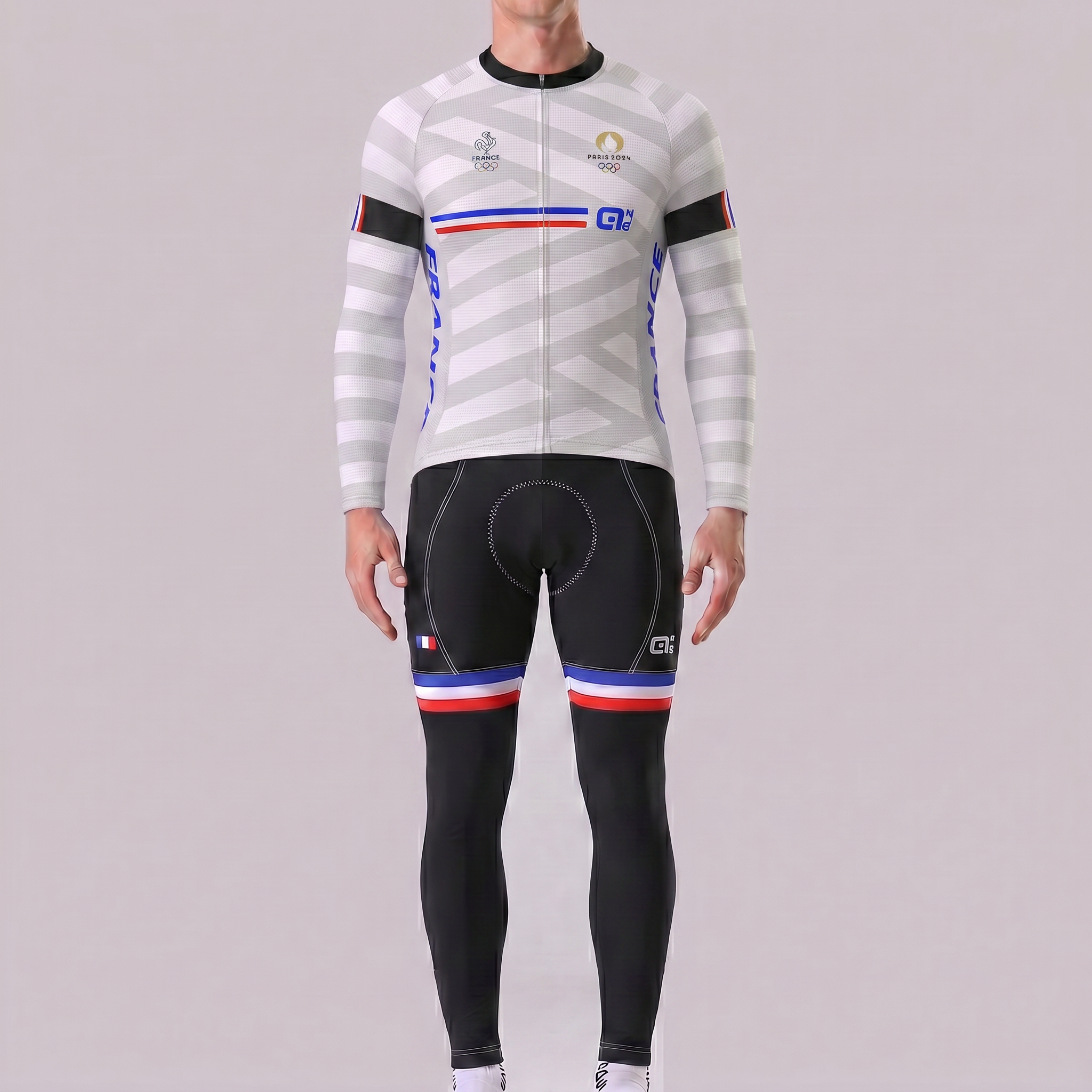 France Stripes Long Sleeves Cycling Kits