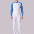 United Kingdom White Long Sleeves Cycling Kits
