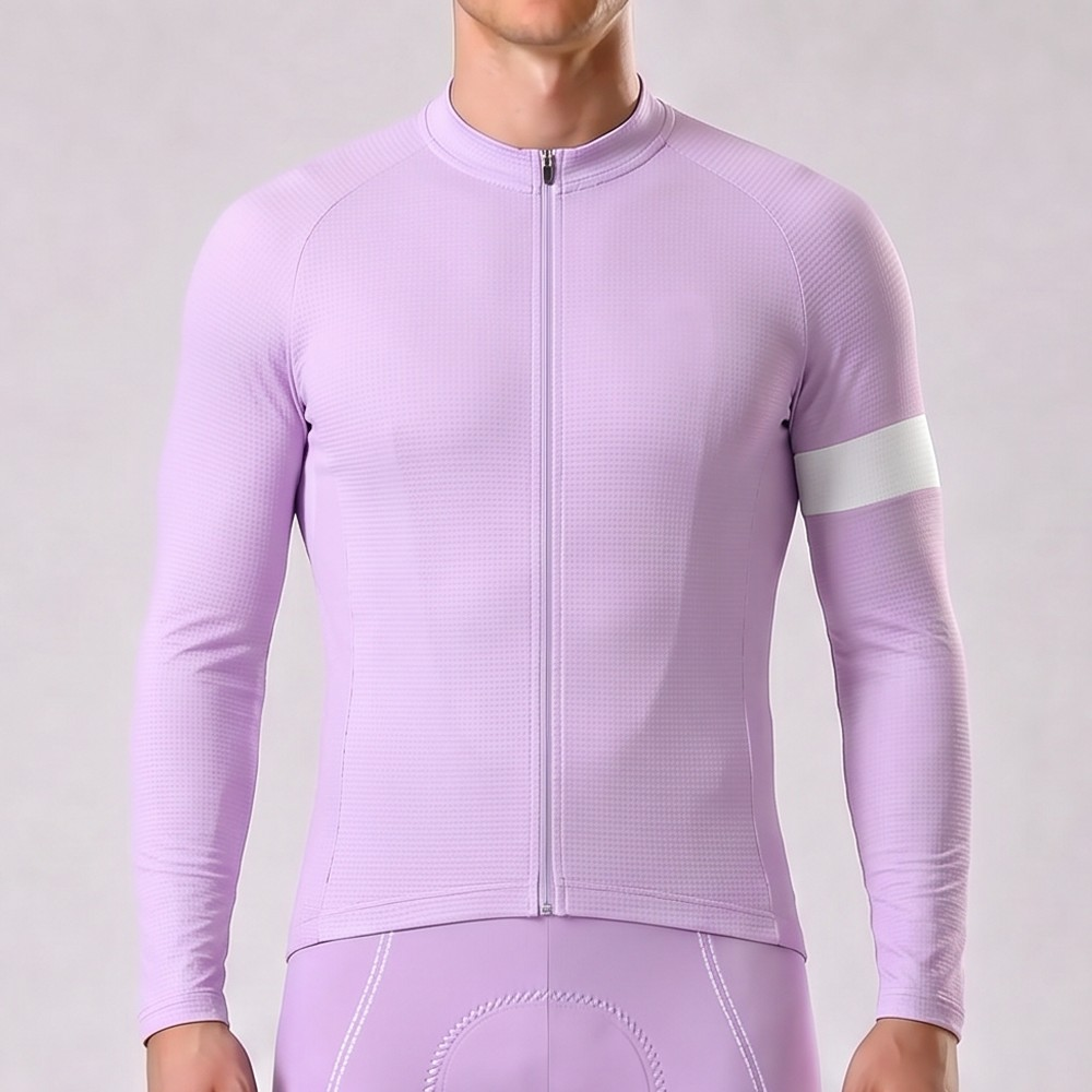 Macaron purple Long Sleeves Cycling Jersey