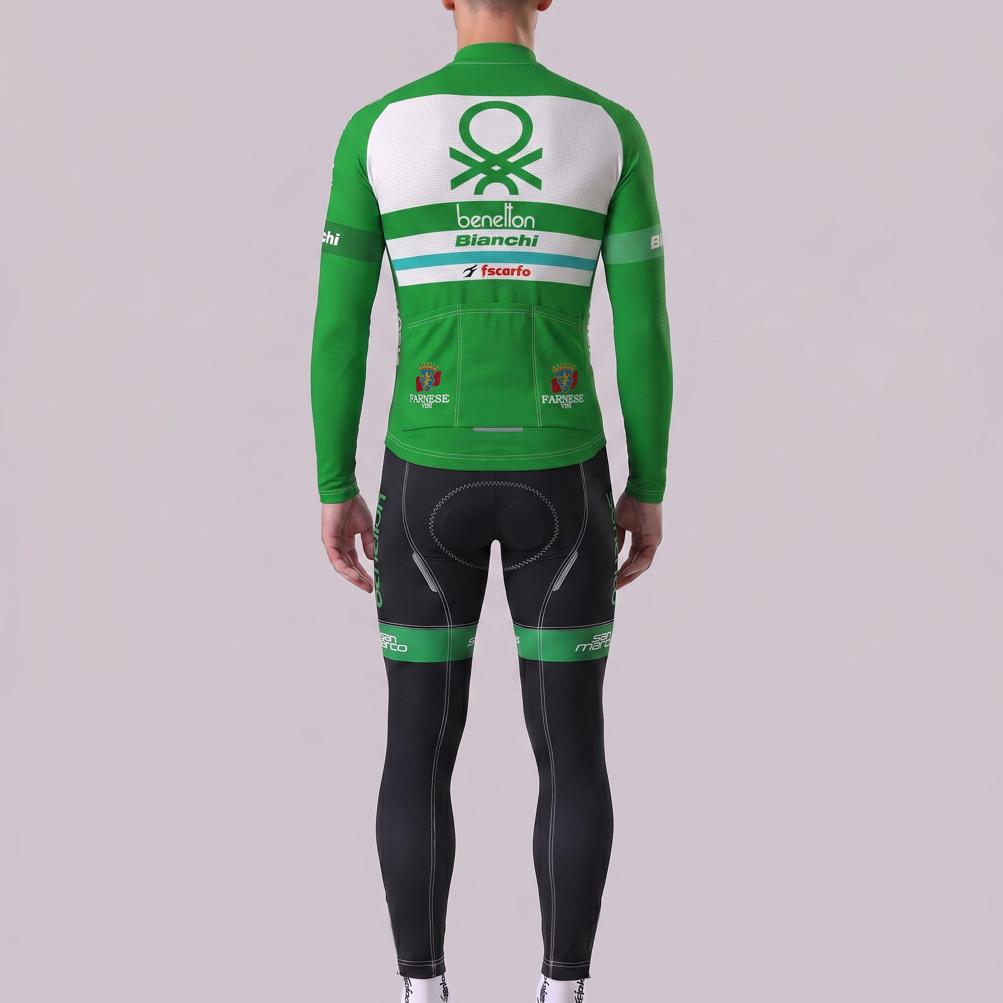 Benetton Bianchi Fleece Long Sleeves Cycling Kits