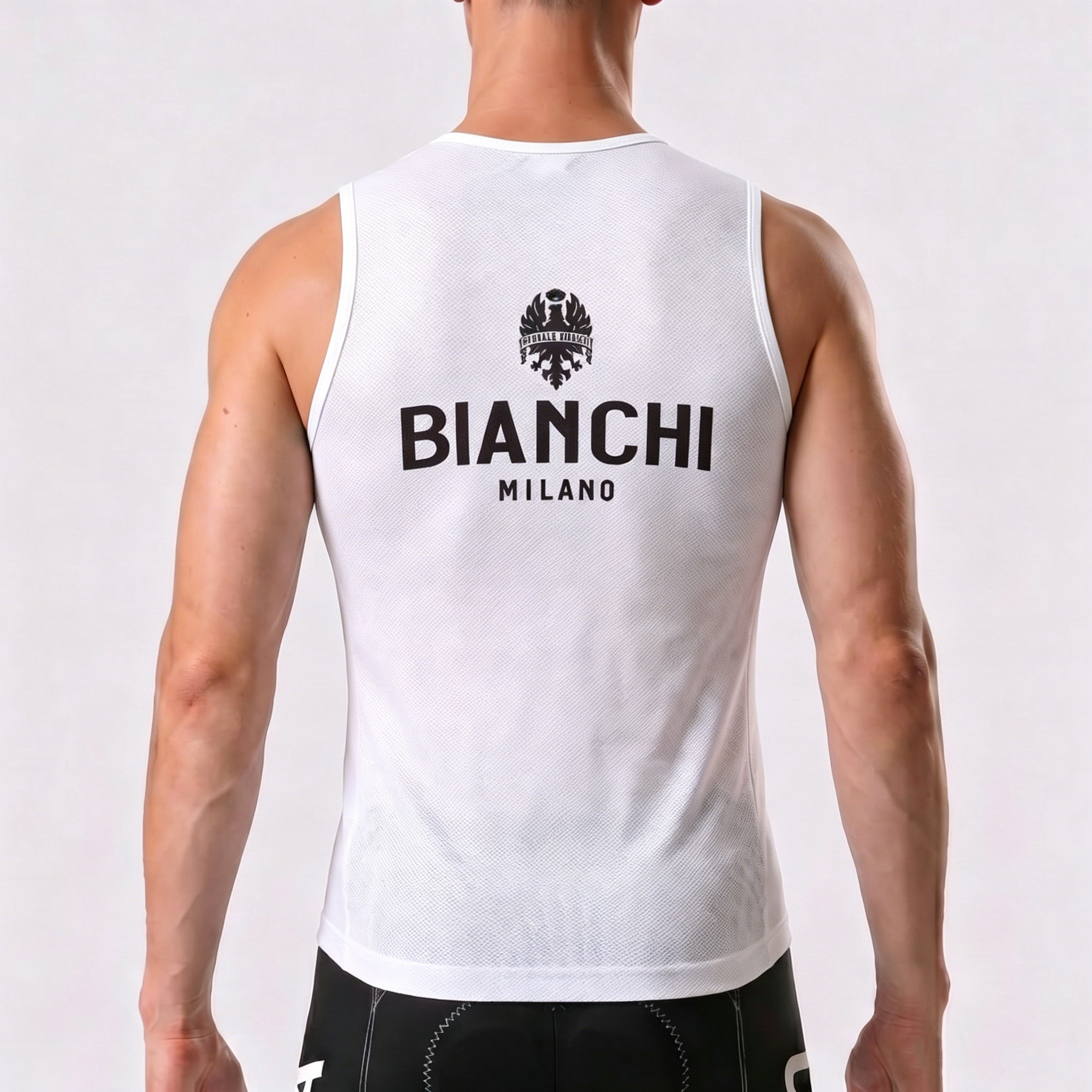 White Bianchi Cycling Vests