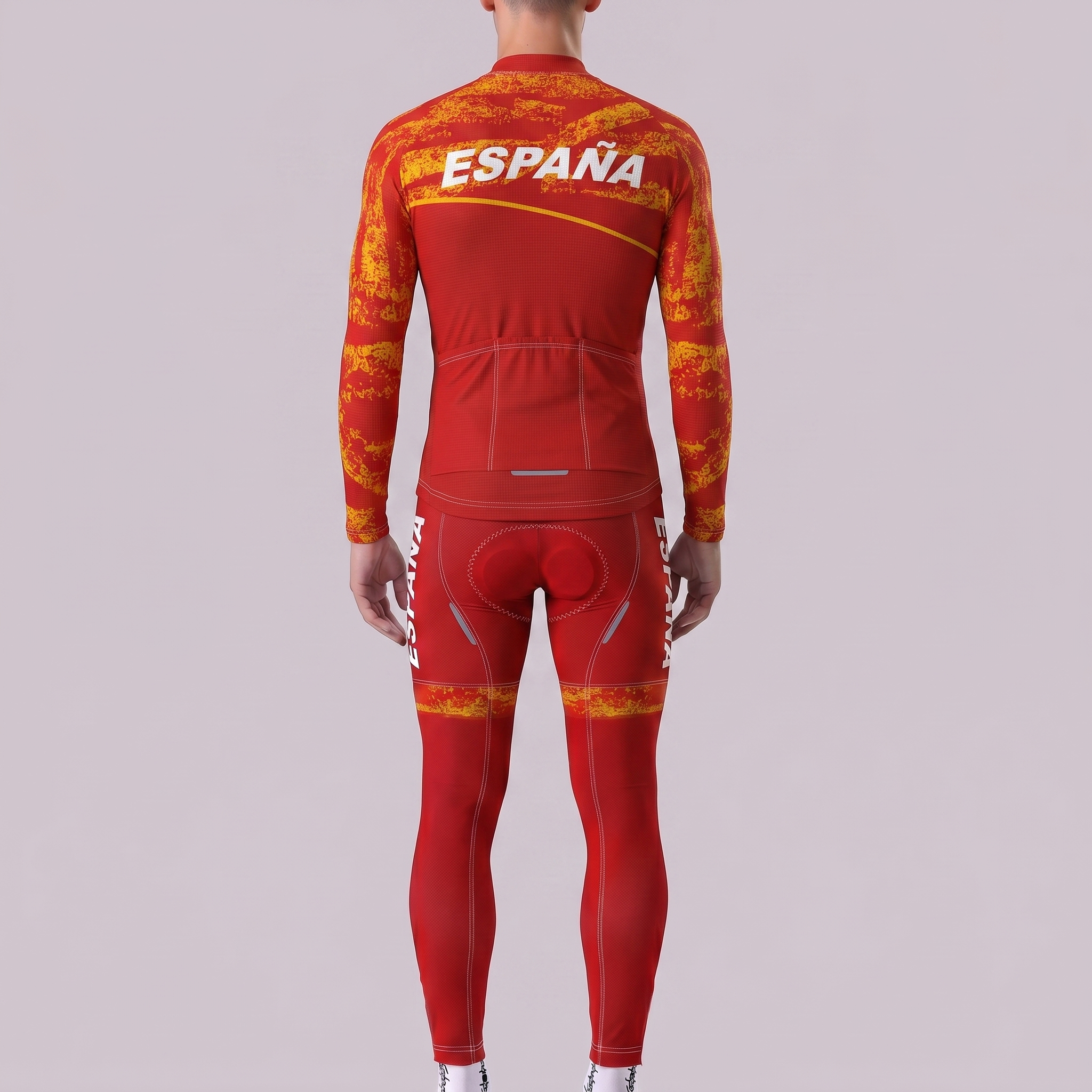 ESPANA Red Long Sleeves Cycling Kits