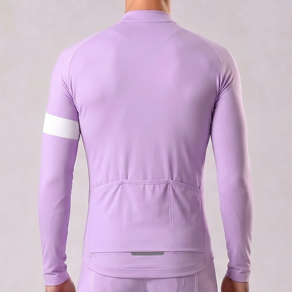 Macaron purple Long Sleeves Cycling Jersey