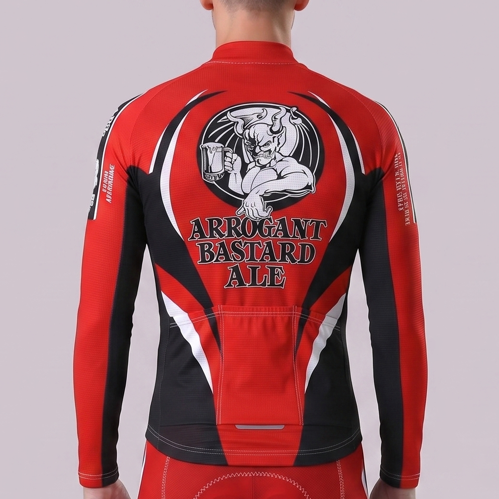 ARROGANT BASTARD Fleece Long Cycling Jersey