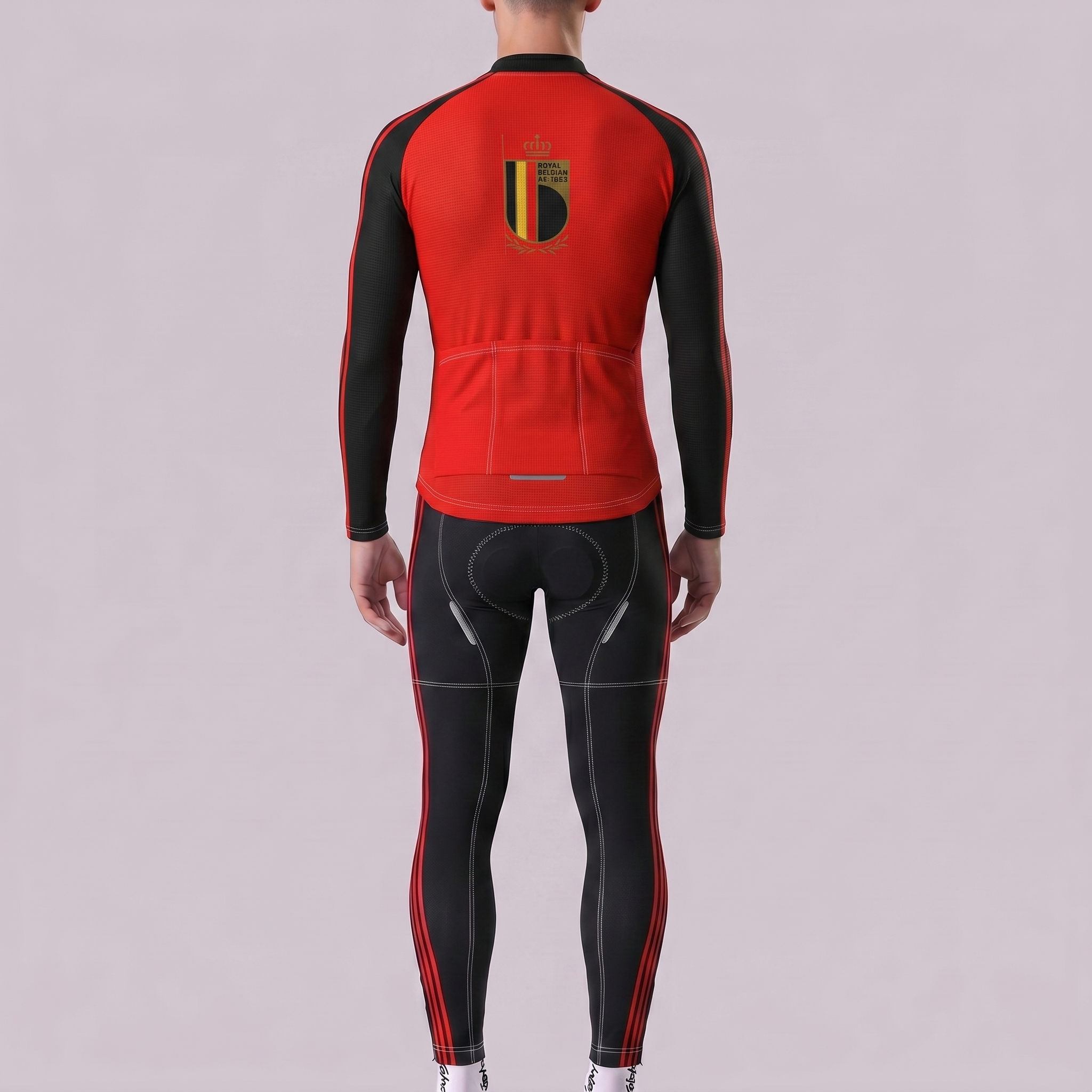 Belgium leon Fleece Long Sleeves Cycling Kits