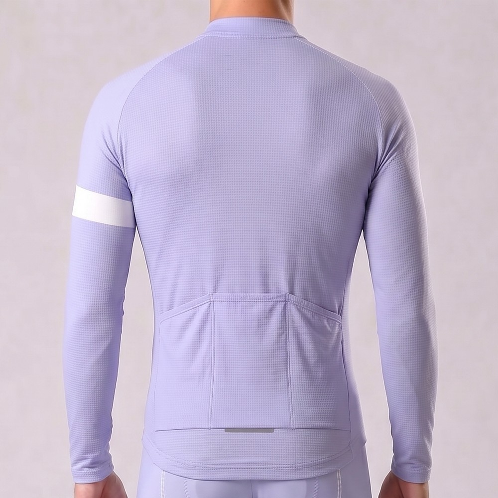 Violet Fleece Long Cycling Jersey
