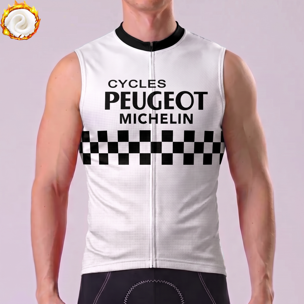 1975 Peugeot Fleece Sleeveless Cycling Jersey