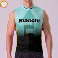 1986 Bianchi Green Fleece Sleeveless Cycling Jersey