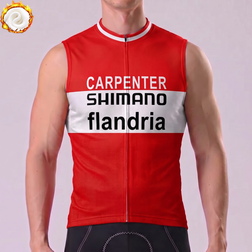 1974 Flandria Fleece Sleeveless Cycling Jersey