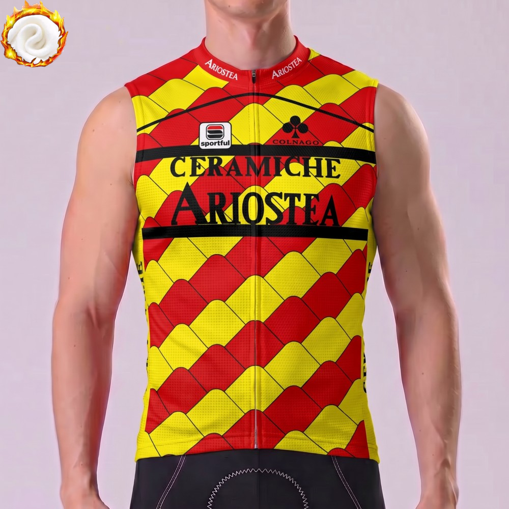 1991 Ceramiche Fleece Sleeveless Cycling Jersey