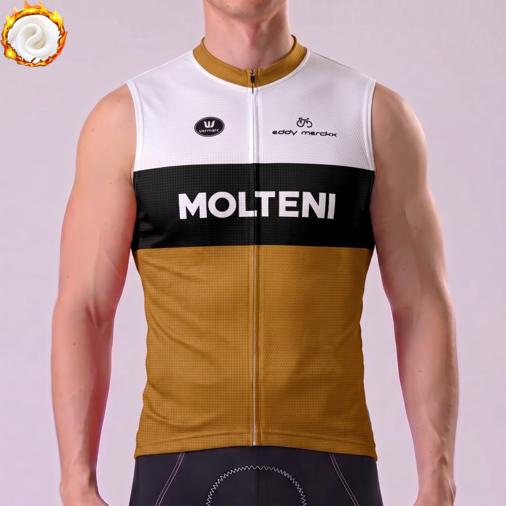 1971 Molteni Fleece Sleeveless Cycling Jersey