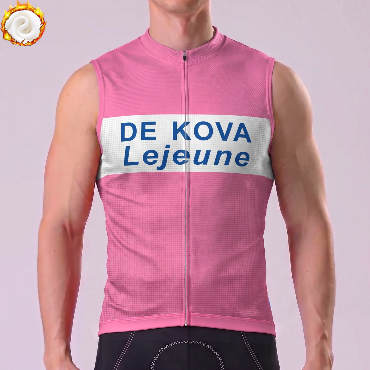 1973 De Kova Fleece Sleeveless Cycling Jersey
