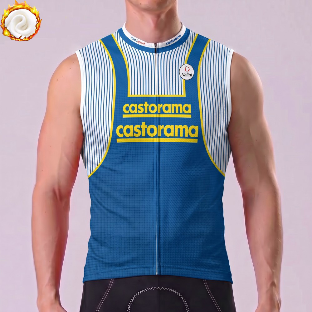 1993 Castorama Fleece Sleeveless Cycling Jersey
