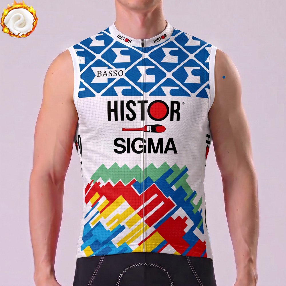 1990 Histor Fleece Sleeveless Cycling Jersey