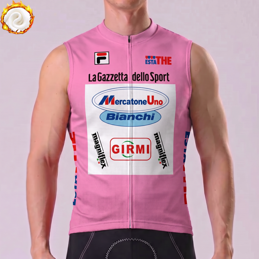 1998 Bianchi Fleece Sleeveless Cycling Jersey