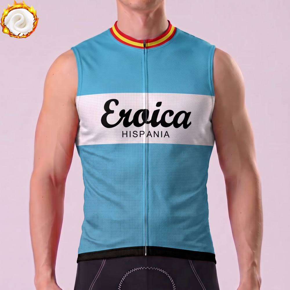 2015 Eroica Fleece Sleeveless Cycling Jersey