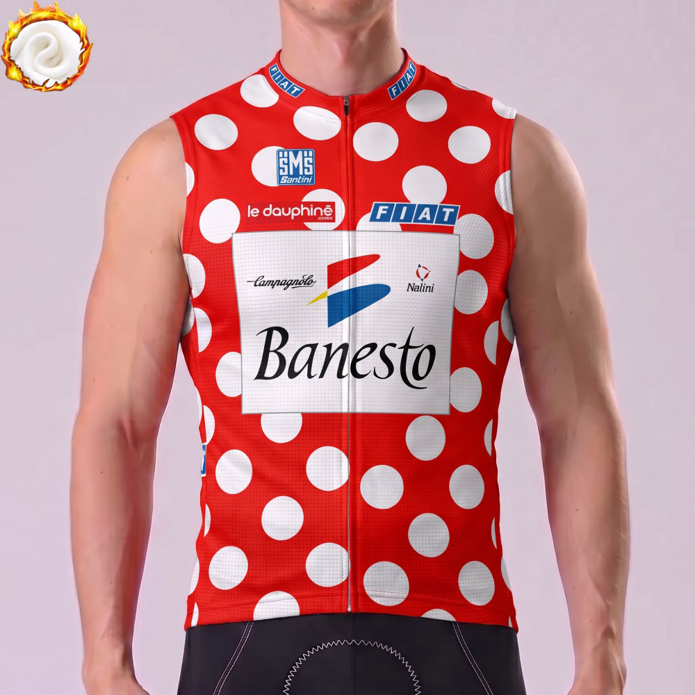 1995 Banesto Fleece Sleeveless Cycling Jersey