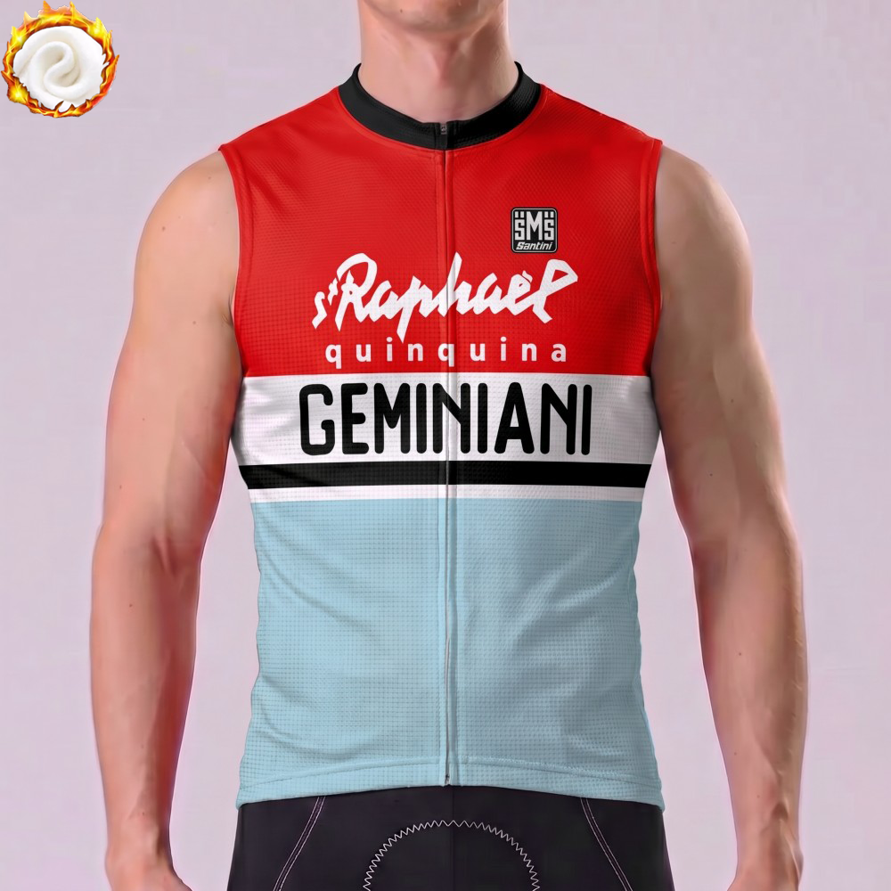 1962 Geminiani Fleece Sleeveless Cycling Jersey