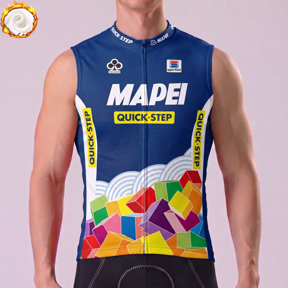 2000 Mapei Fleece Sleeveless Cycling Jersey