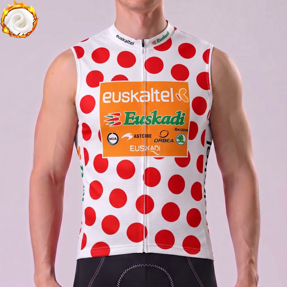 2009 Euskaltel Fleece Sleeveless Cycling Jersey