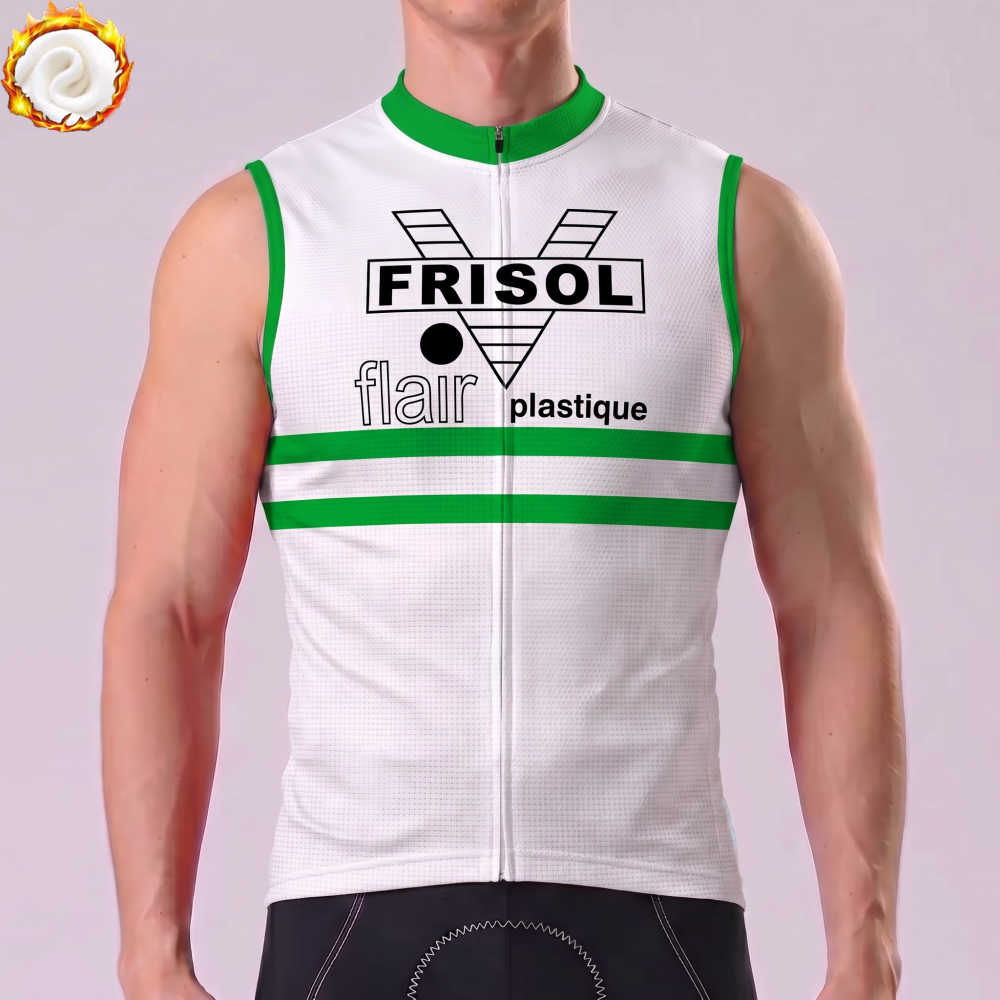 1977 Frisol Fleece Sleeveless Cycling Jersey