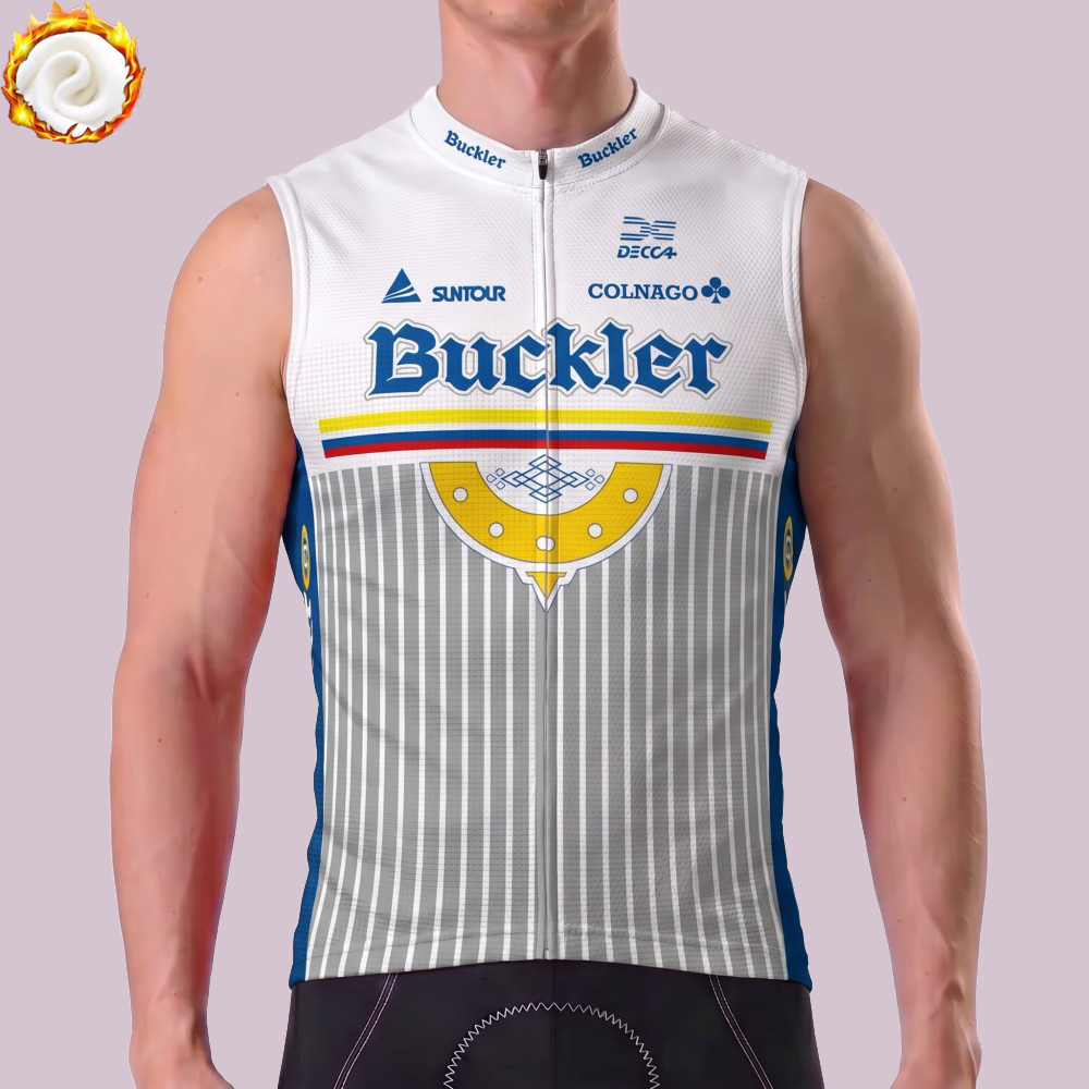 1990 Buckler Fleece Sleeveless Cycling Jersey