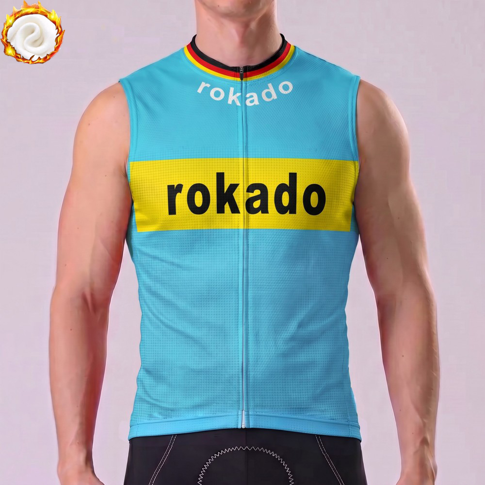 1973 Rokado Fleece Sleeveless Cycling Jersey