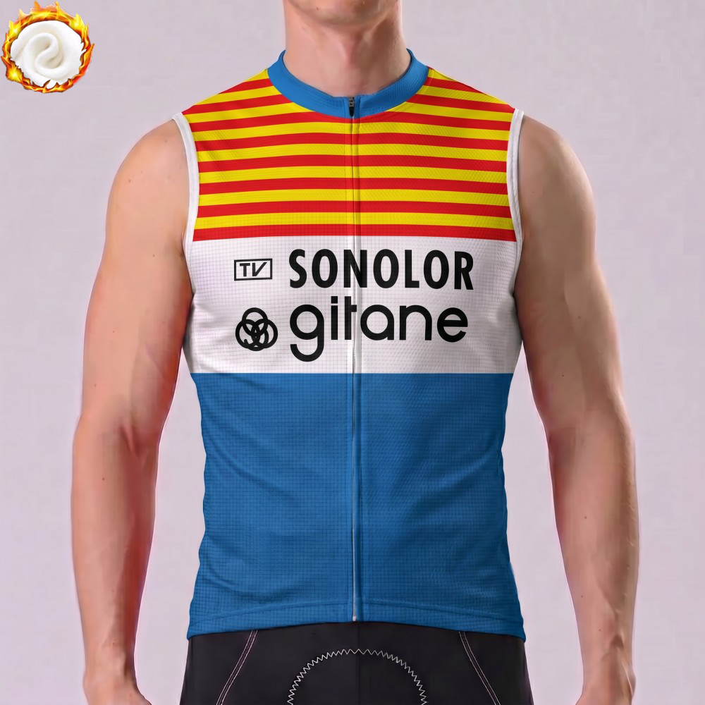1974 Gitane Fleece Sleeveless Cycling Jersey