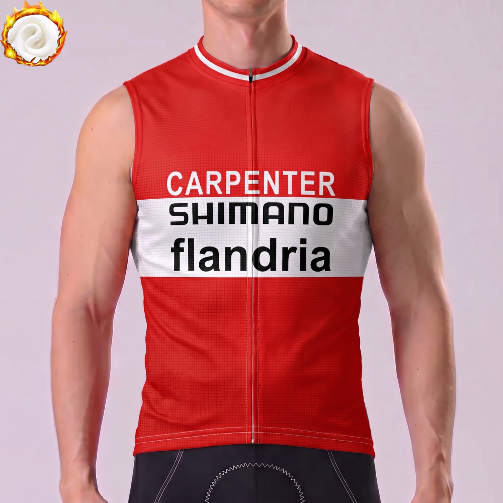 1973 Flandria Fleece Sleeveless Cycling Jersey