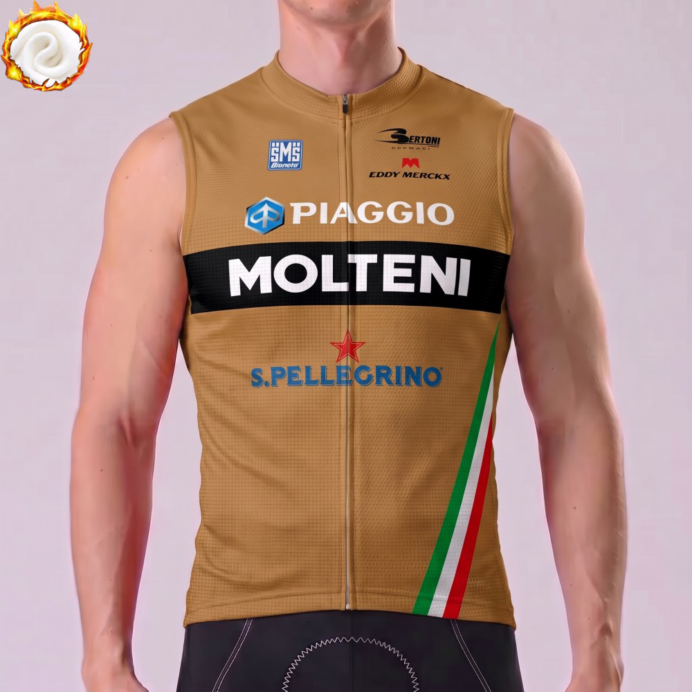 1975 Molteni Fleece Sleeveless Cycling Jersey