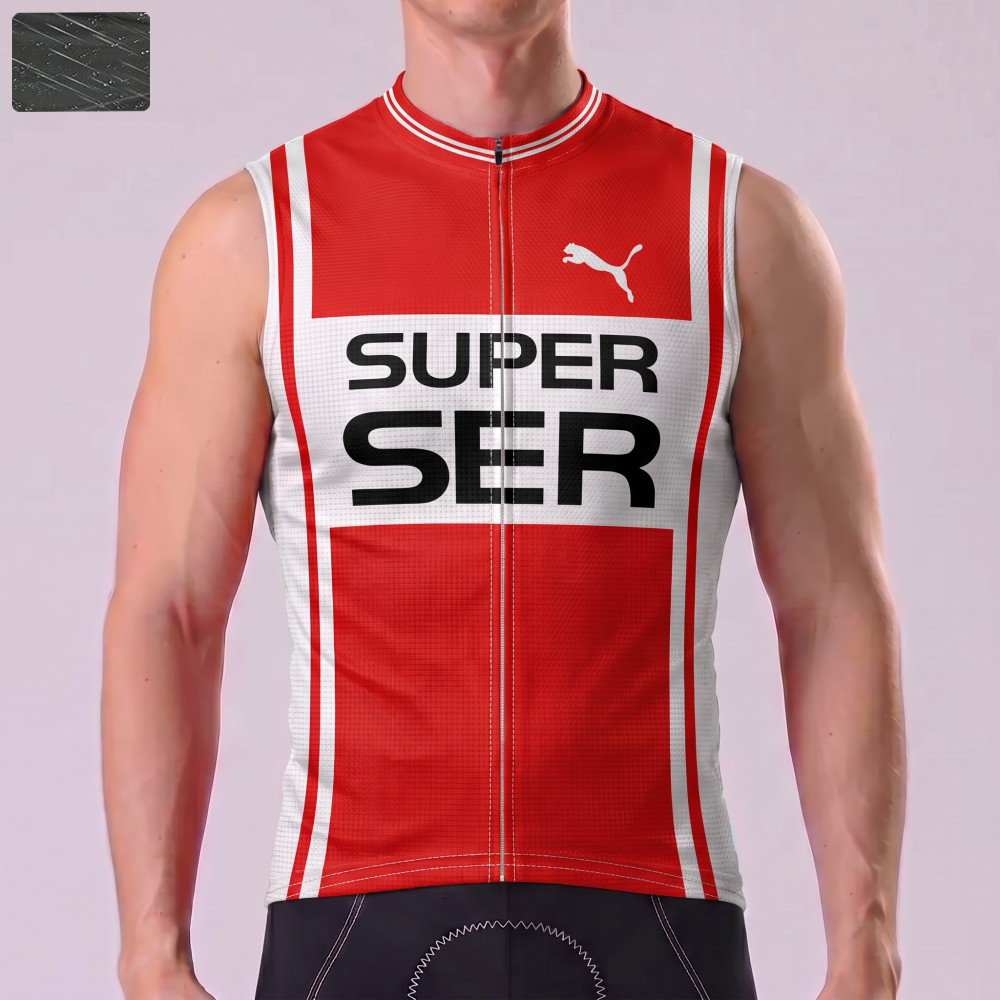 1975 Super Ser Windproof Sleeveless Cycling Jersey